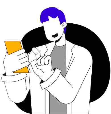 Imagem do Tiê, mascote do RP segurando um envelope com notificação, notificando o contato chegado enviado para o Rede Parcerias 