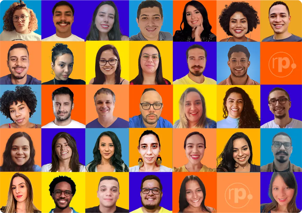 Equipe do Rede Parcerias reunida sorrindo para a foto