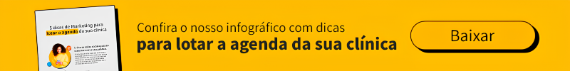 Banner para acessar infográfico sobre dicas para lotar agenda da clínica médica